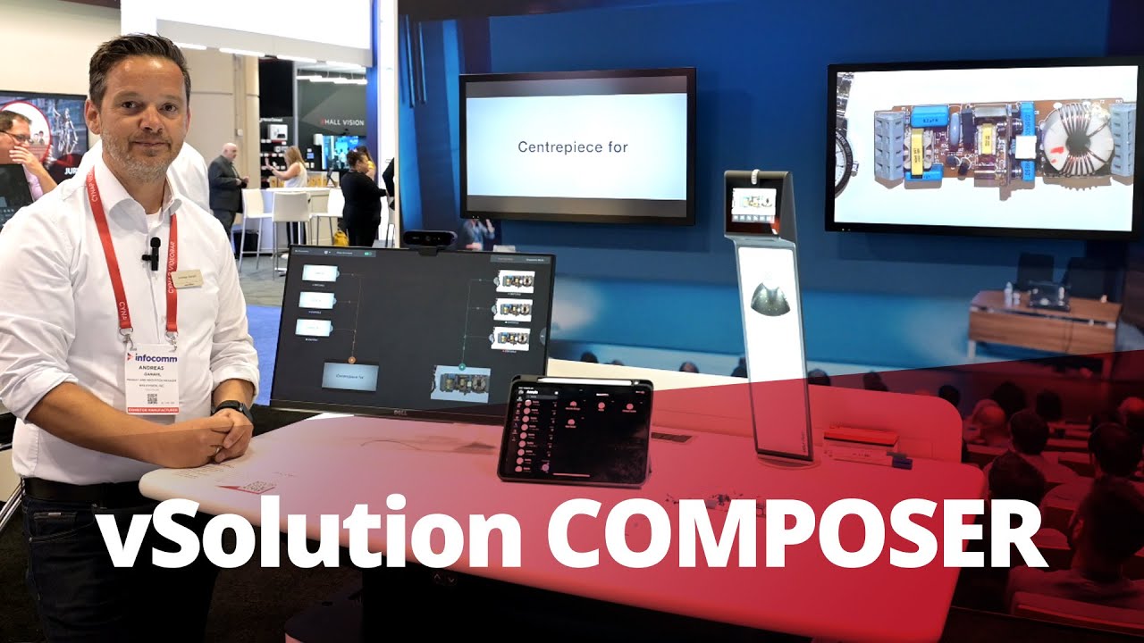 vSolution Composer: Dual screen content control for WolfVision Cynap Pro