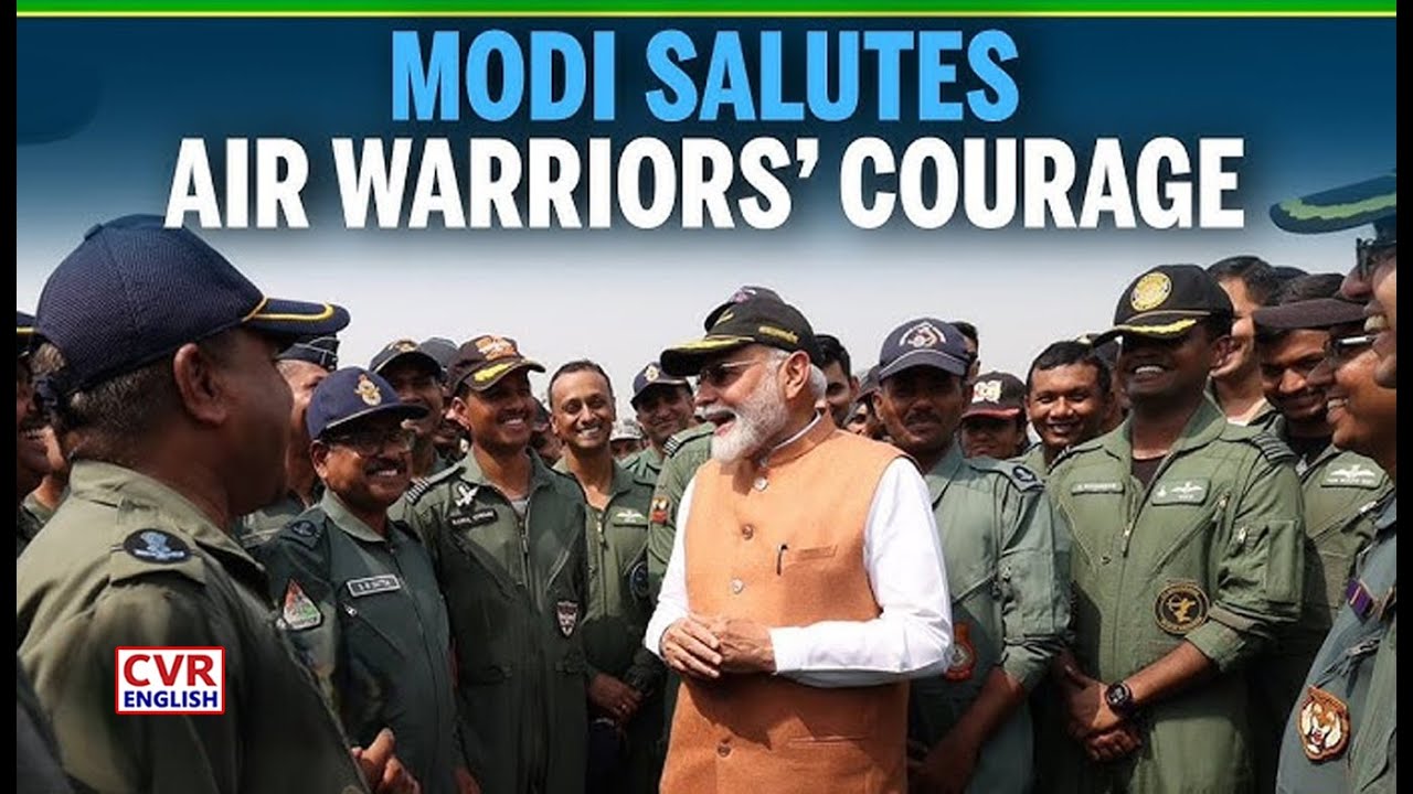 PM Modi Visits Adampur Air Base | Meets IAF Heroes After Operation Sindoor |CVR English