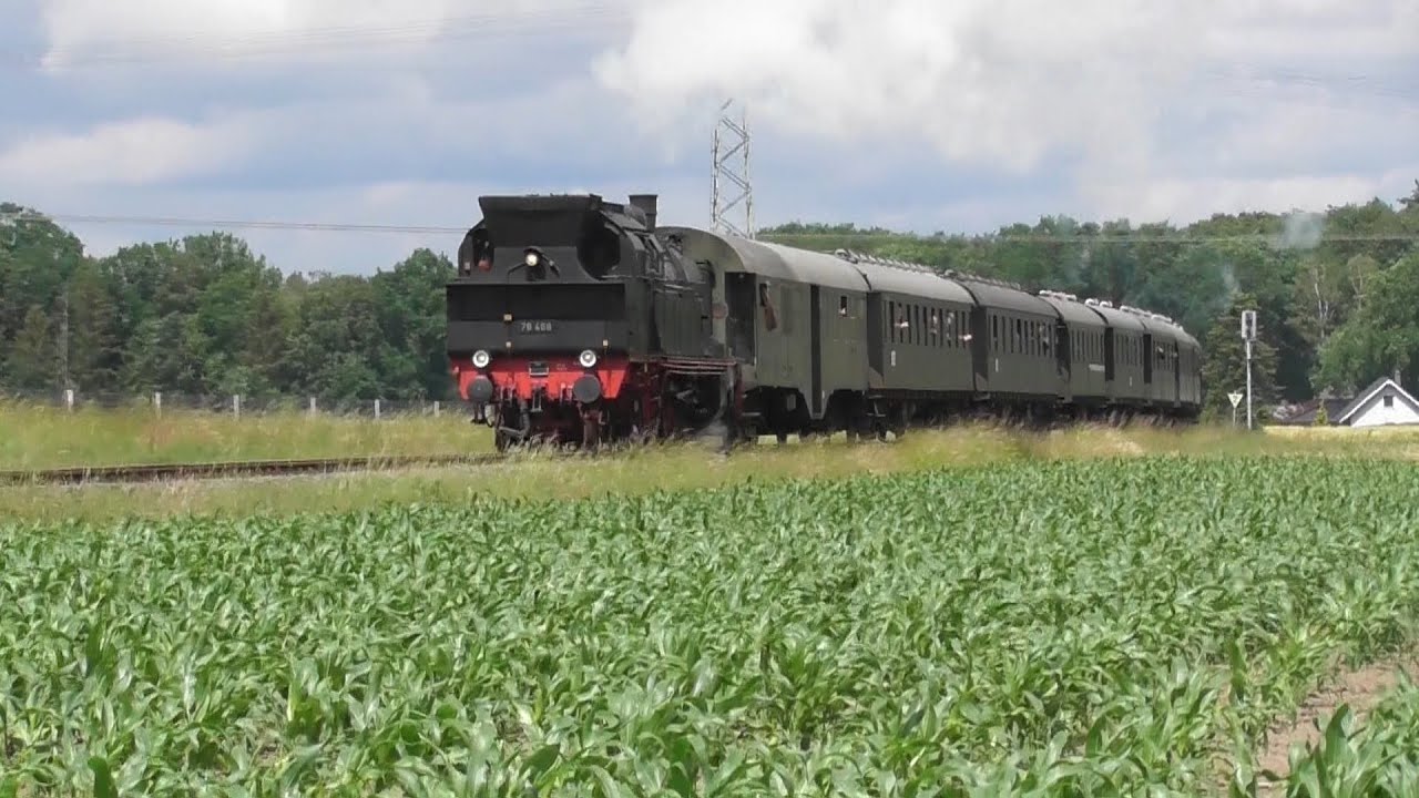 Steam locomotive BR 78 of Eisenbahntradition from Mettingen to Osnabrueck