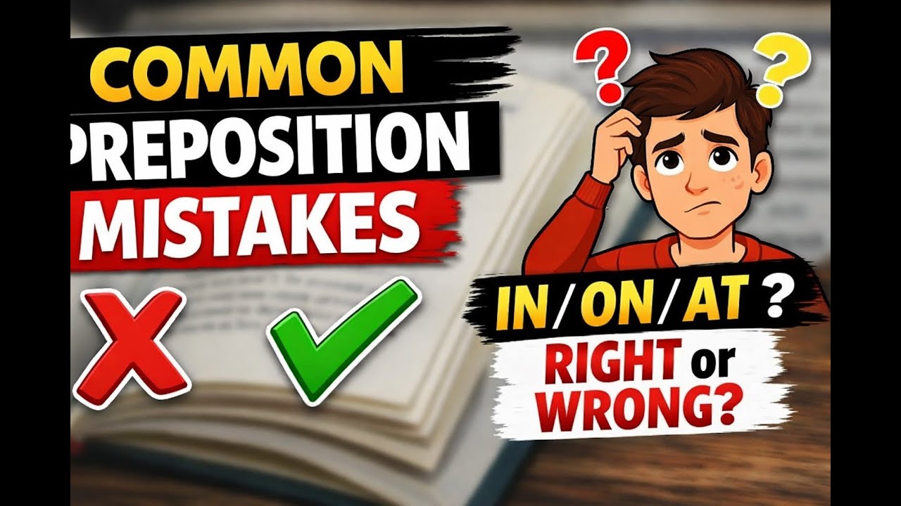 👉 Common Mistakes in Prepositions | Class 9 & 10 English Grammar | Board Exam Useful