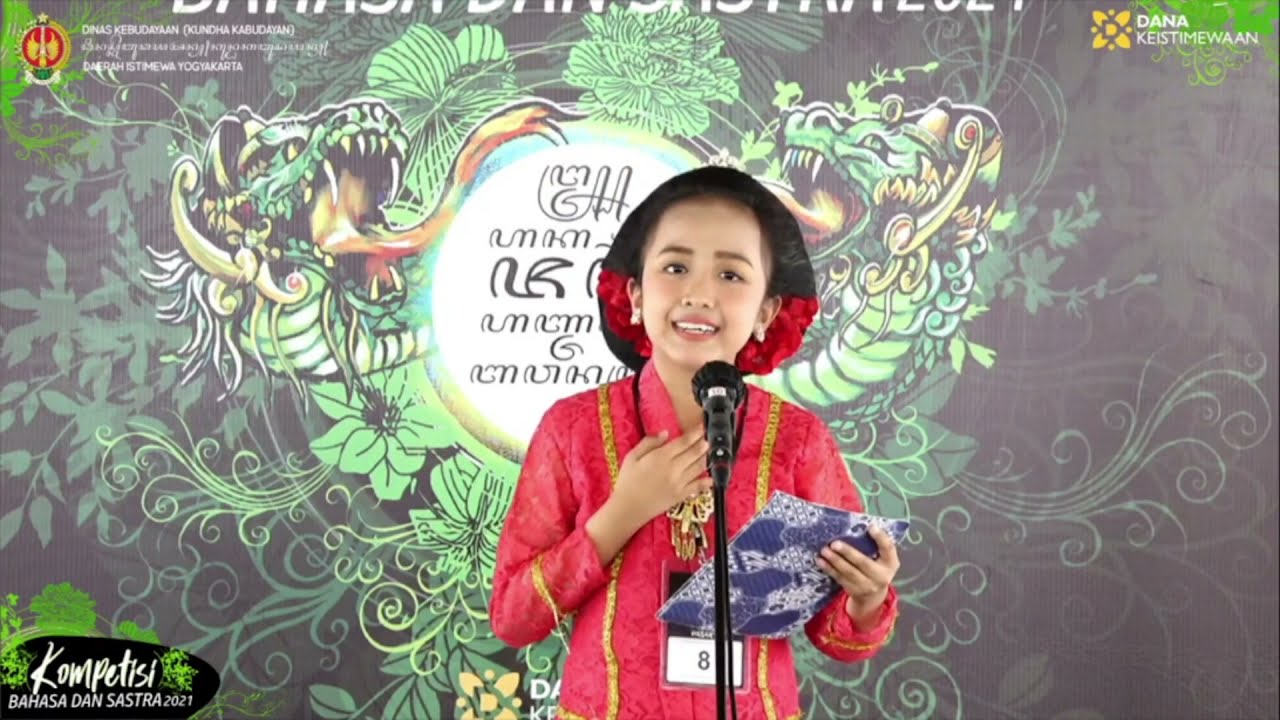 Juara 1 Geguritan SD/MI Se-Yogyakarta - Kompetisi Bahasa & Sastra 2021- Devina