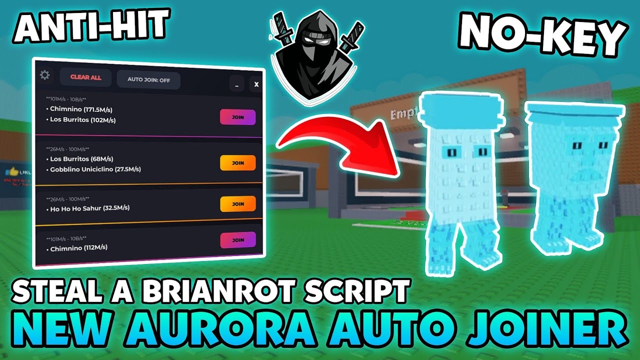 [BRAINROT FINDER🔥] AURORA FINDER: Кража скрипта BRAINROT 🤑 Как использовать AURORA FINDER на моби...