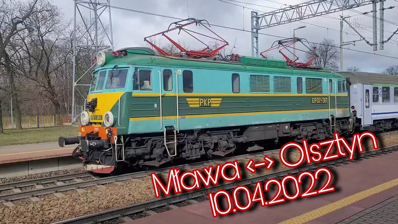 Pociągi na trasie Mława-Olsztyn Główny (10.04.2022)