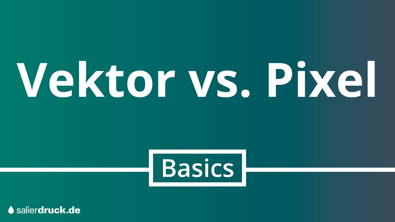 Vektor vs. Pixelgrafiken | Unterschiede einfach erklärt | SalierDruck.de