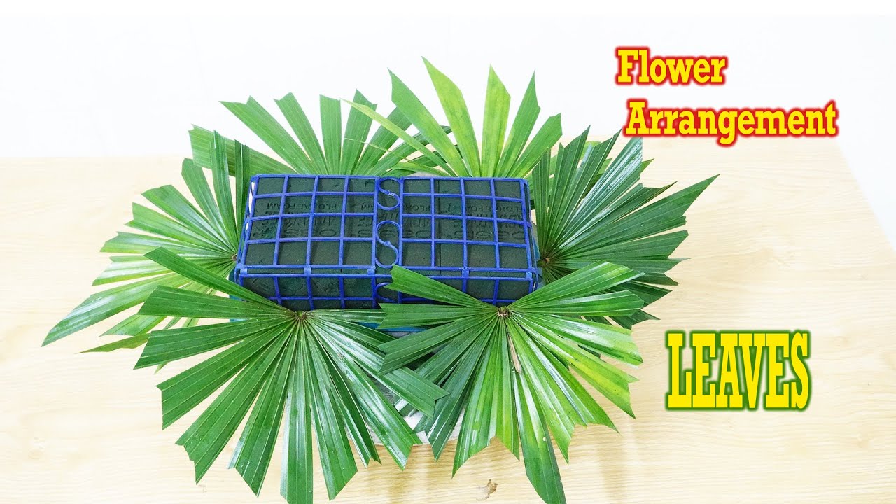 How to Make Easy Leaves Background for Flower the Table