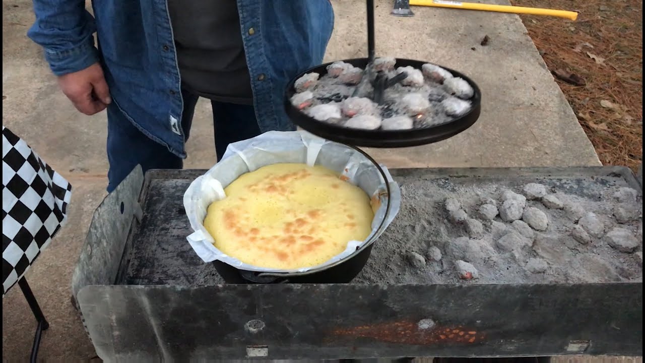 Dutch Oven Lemon Cake - Cast Iron Wednesday