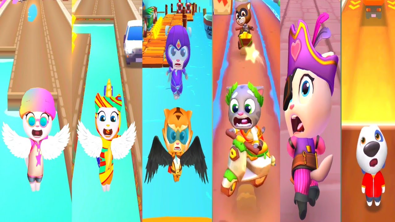 100 Funny Fails Talking Tom Gold Run VS Tom Hero Dash VS Tom Gold Run 2