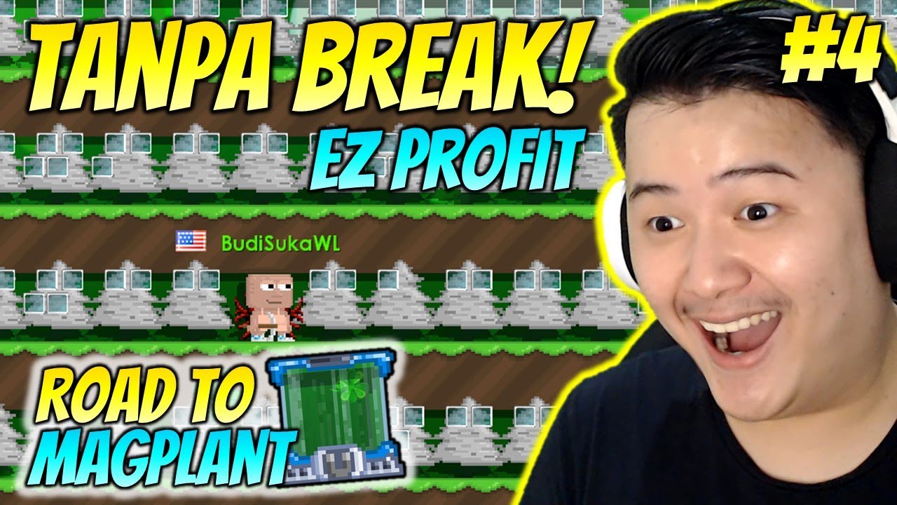 PROFIT Super Gampang Tanpa Break!! Road to Magplant #4 - Growtopia Profit 2022 | GRZYZ GT