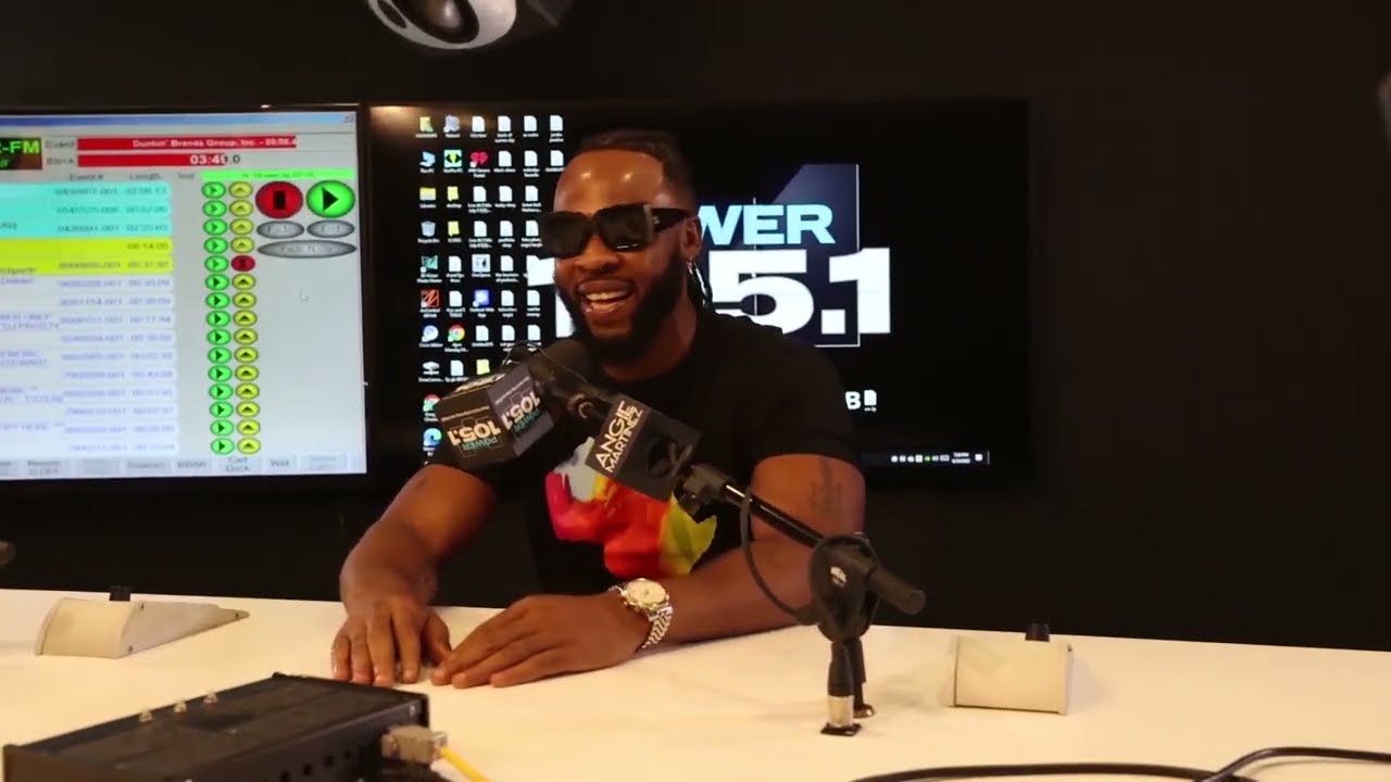 Flavour N'abania @ New York Power 105.1 with Dj Norie