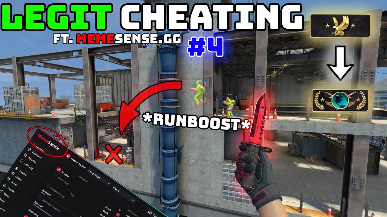 CS:GO Legit Cheating ft. memesense.gg #4 - Gierka na... cheaterów?