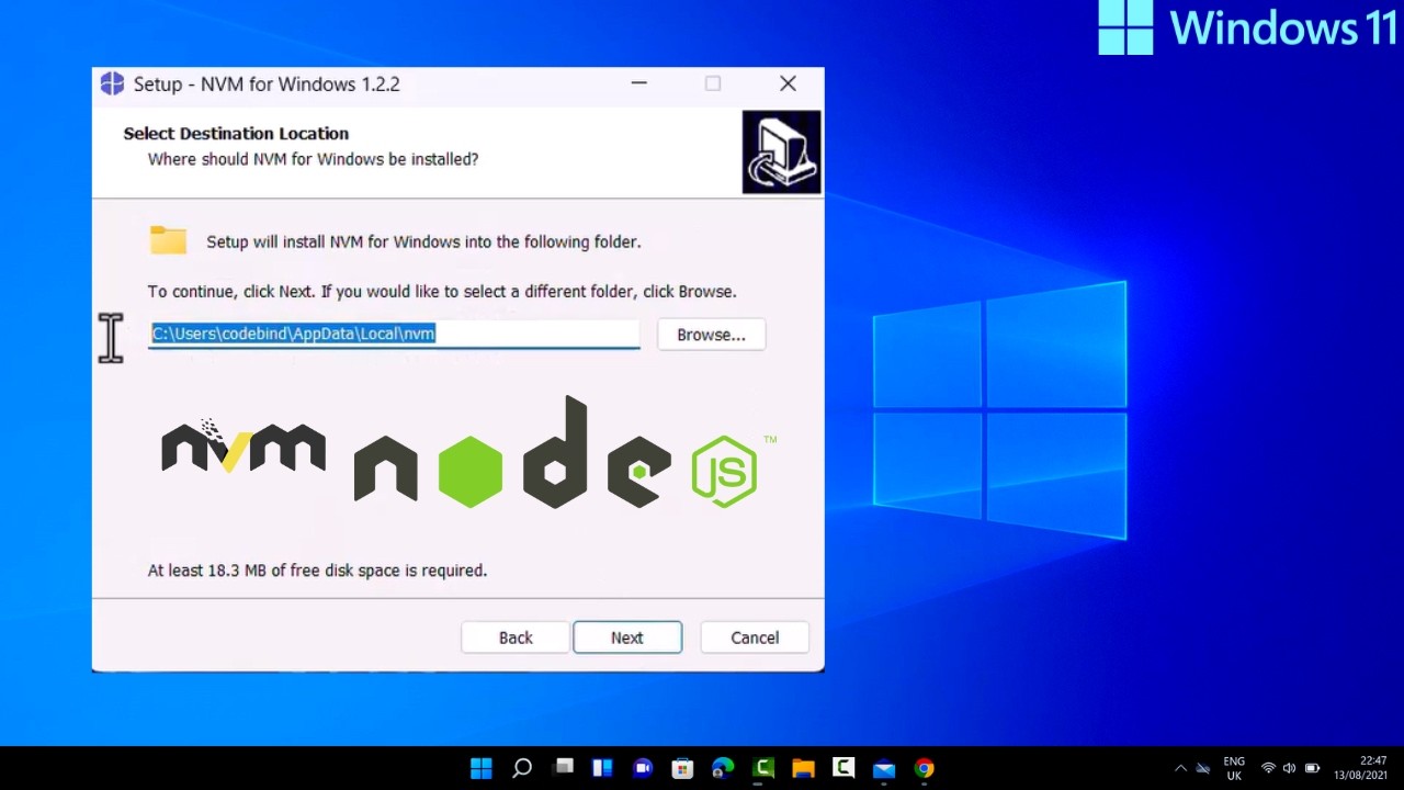 Как установить Node.js с помощью NVM на Windows 11 (2026)
