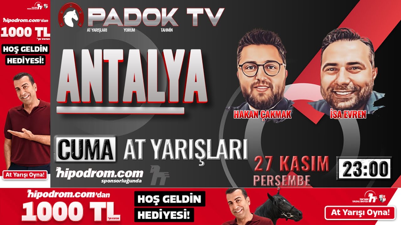 28 Kasım 2025 // Antalya At Yarışı Tahminleri // Hakan &Ccedil;akmak - İsa Evren