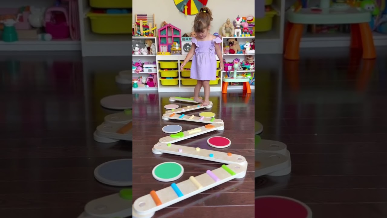 Balance Beam- Toddler Sensory Wooden Toys