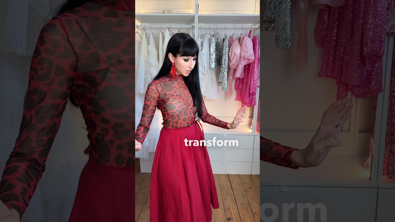 The midi skirt that turned into a cape 