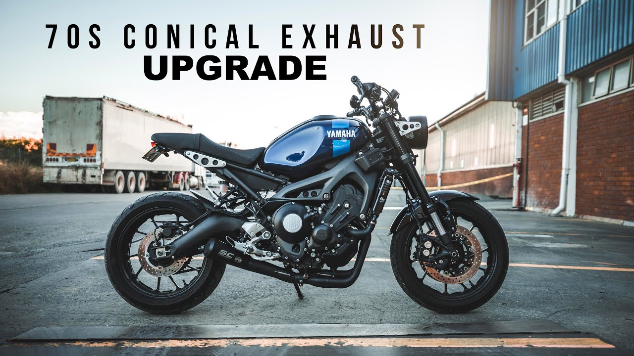 Yamaha XSR 900 SC PROJECT EXHAUST SOUND | Install & Before & After