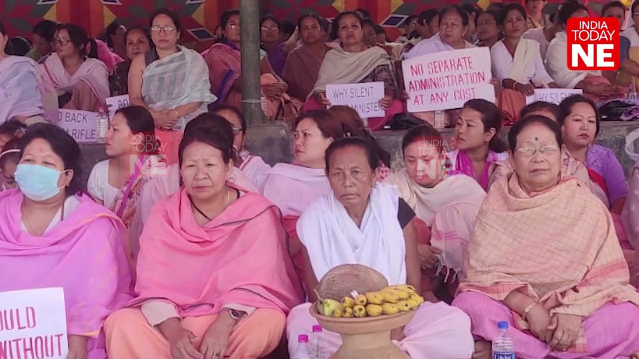 Manipur Violence: Meira Paibis protest demanding 'No Separate Administration in state&rsquo;