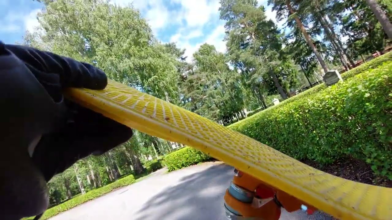 Skateboard cruising in Sandviken, Sweden, 4 July 2025 - Penny Nickel