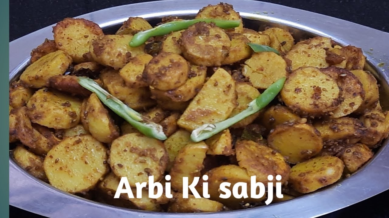 Arbi Ki Sabji / Arbi Ki Sookhi Sabji