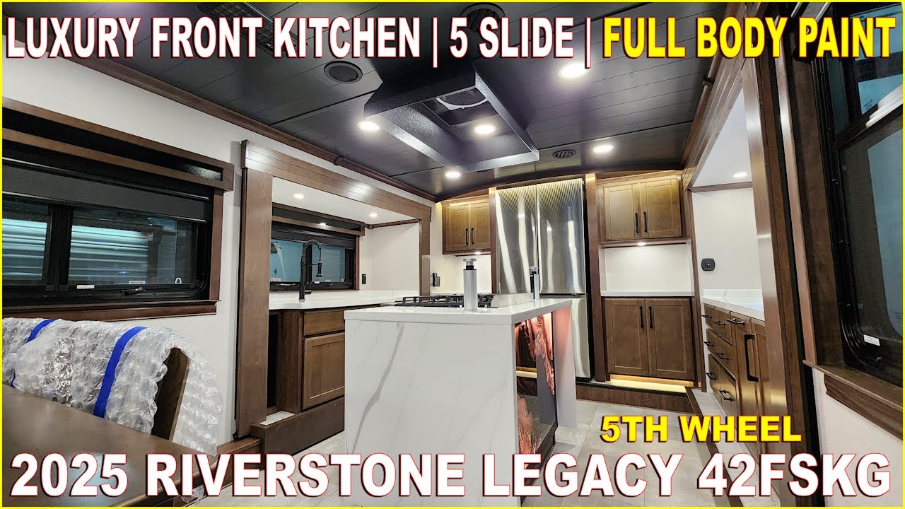 2025 Riverstone Legacy 42FSKG Luxury Toy Hauler Fifth Wheel By Forestriver RVs at Couchs RV Nation