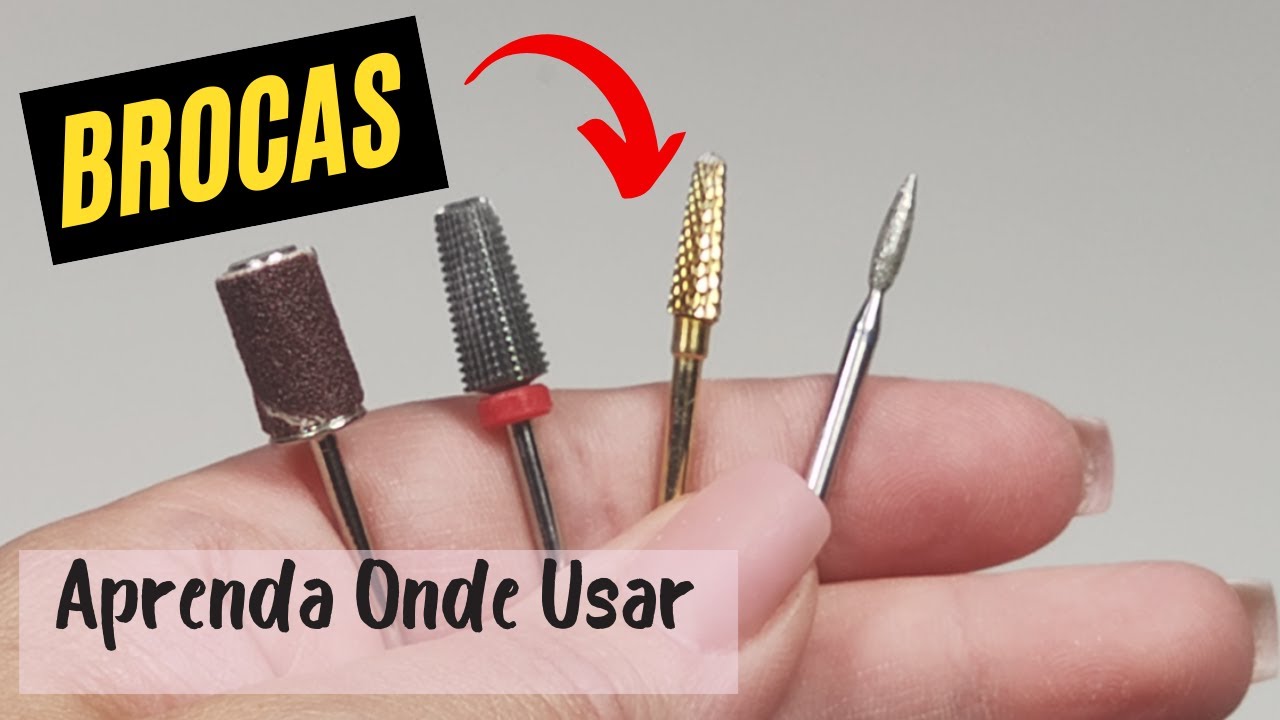 TIPOS DE BROCAS PARA UNHAS DE GEL | COMO USAR