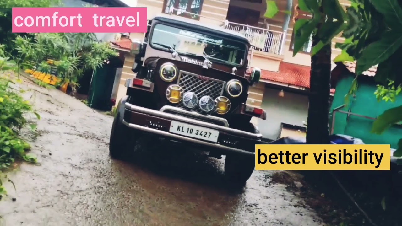 jeep review # mahindra jeep modification #jeep modified#thar modification #malayalam