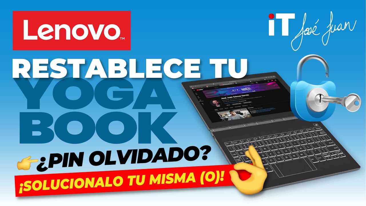 RESTABLECIMIENTO 🔒 Lenovo YOGA BOOK - Recuperación | Contraseña OLVIDADA - Hard Reset