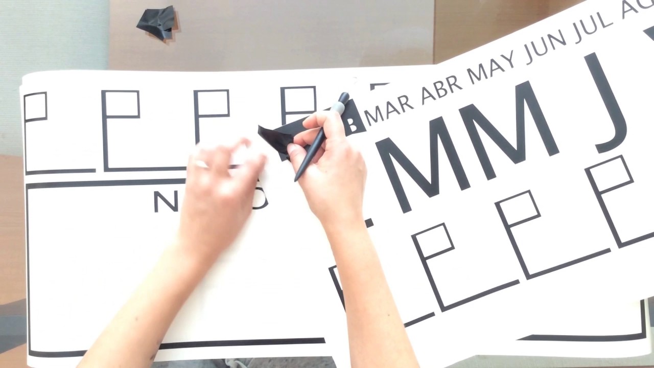 Calendario con Vinilo