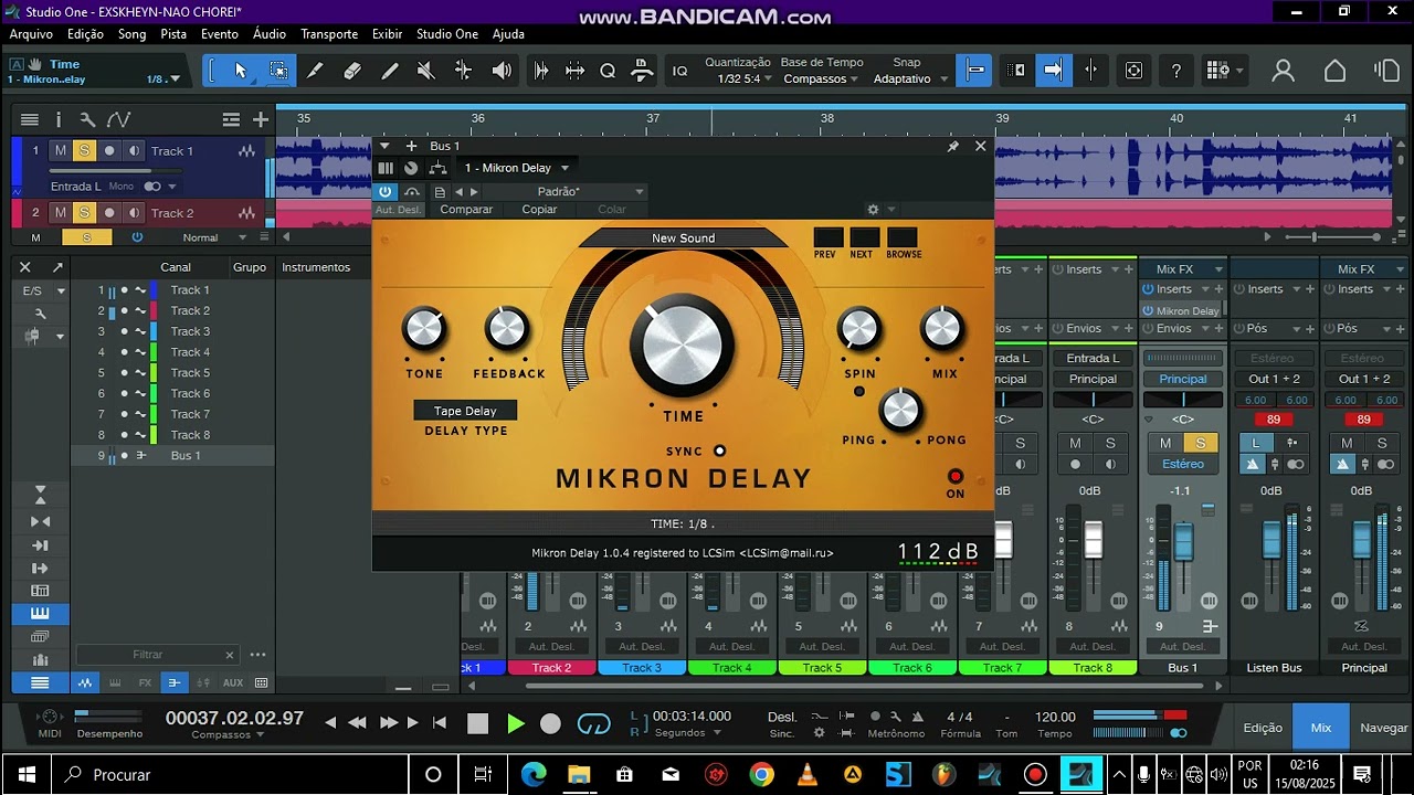 Mixagem e Masterização (Studio one)