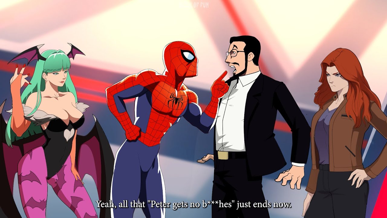 MVC spiderman and morrigan aensland and Spider Society React to Paul and Marry Jane marriage