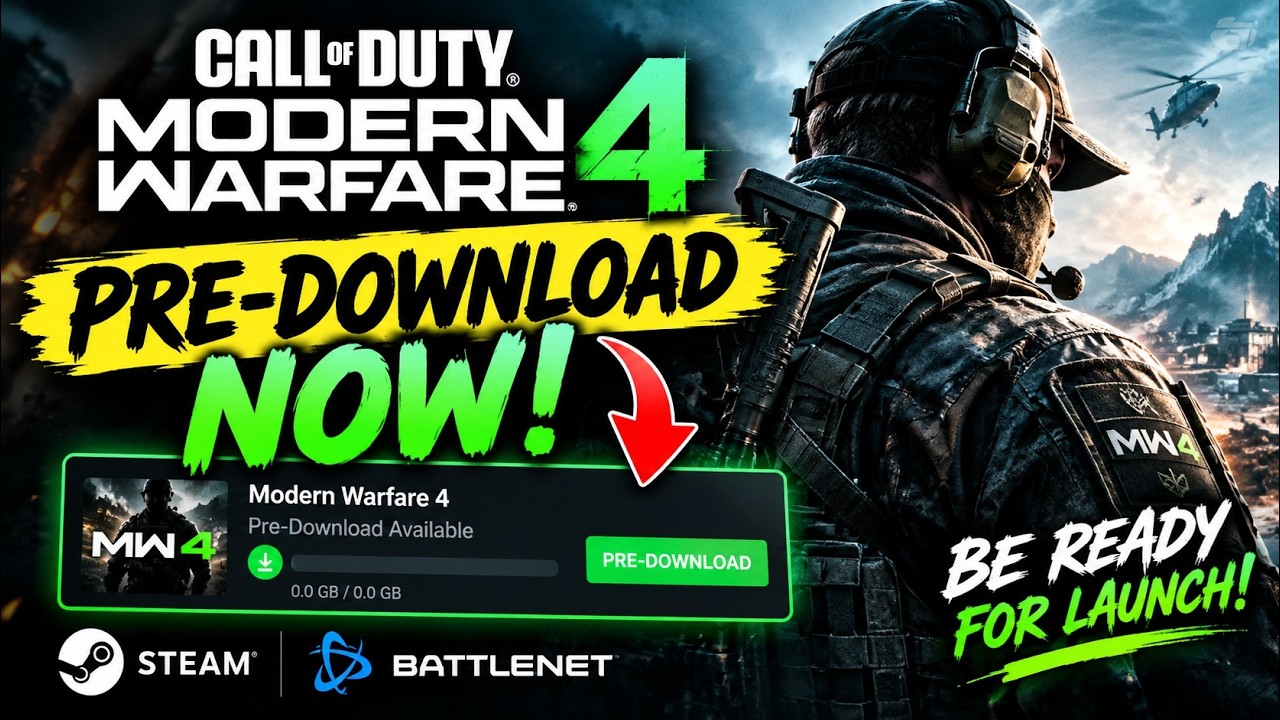 How to PRE-DOWNLOAD Modern Warfare 4 Early! 🔥 (PC, Steam & Battle.net)