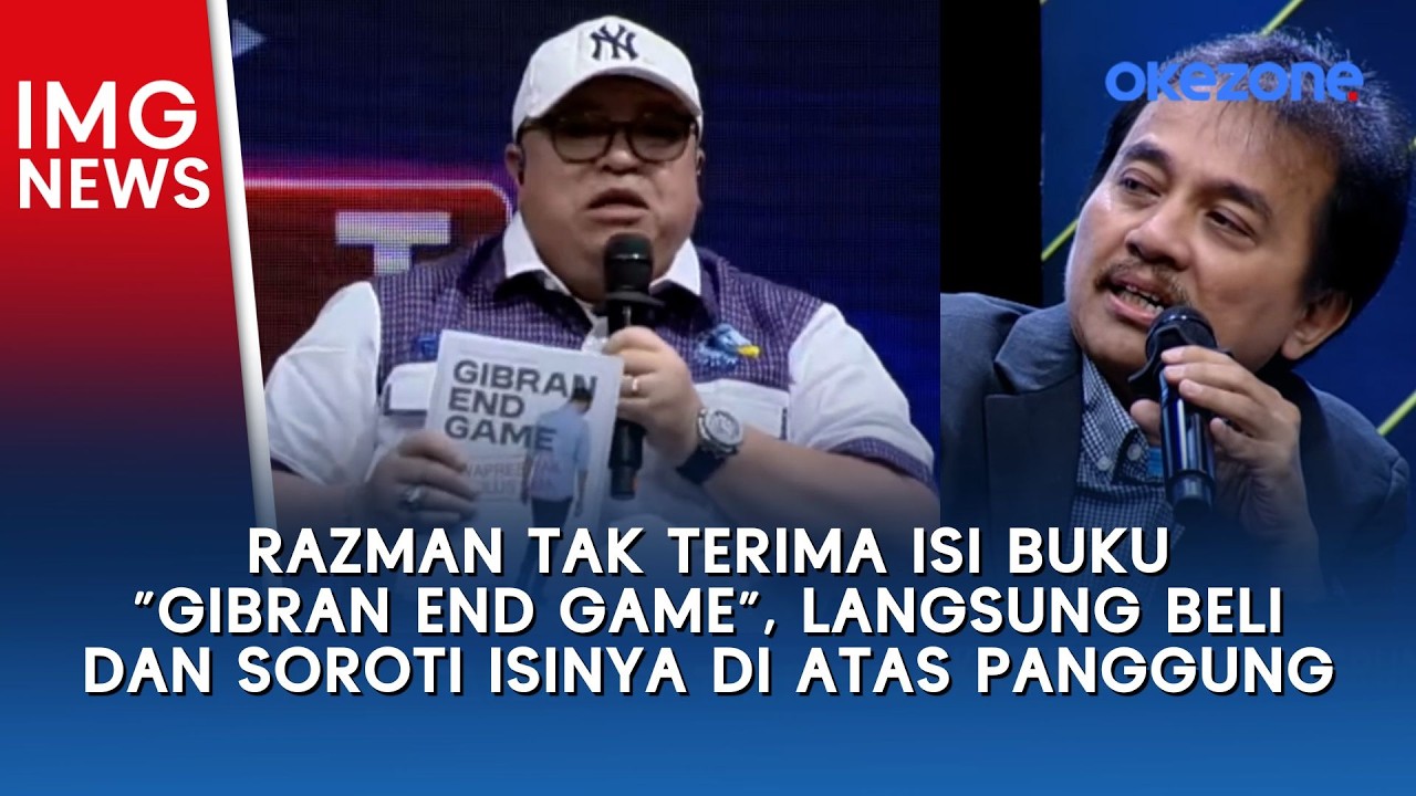 Razman Tak Terima Isi Buku “Gibran End Game”, Langsung Beli dan Soroti Isinya di Atas Panggung