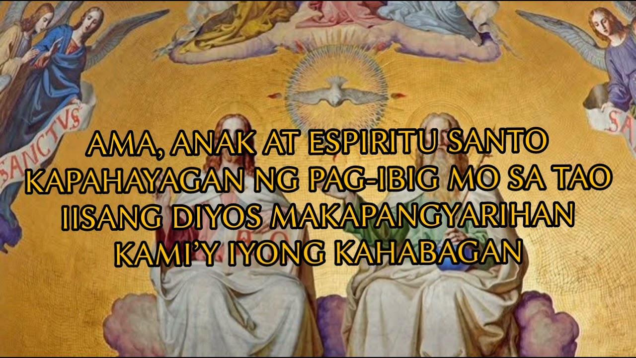 Panalangin sa Santisima Trinidad Lyrics - audio #holytrinity