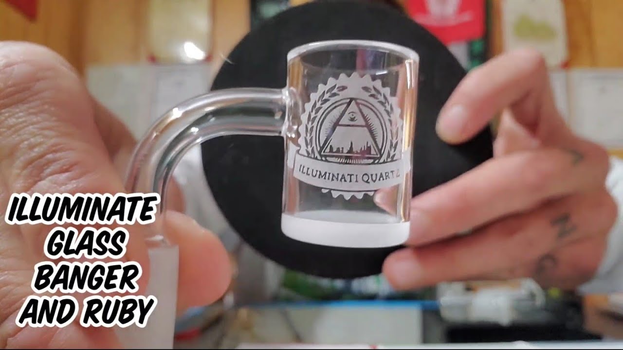 ILLUMINATE GLASS 14 MM QUARTZ BANGER AND RUBY