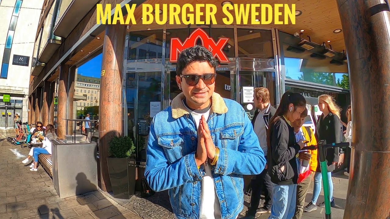 Fast Food in Stockholm - Must Eat MaX Burger in Sweden ! 🇸🇪 IndianFoodie