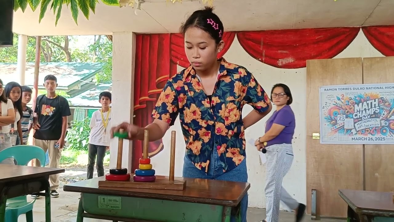 Ramon Torres Dulao NHS Math Champs Day - Tower of Hanoi Competition Elimination Round 1