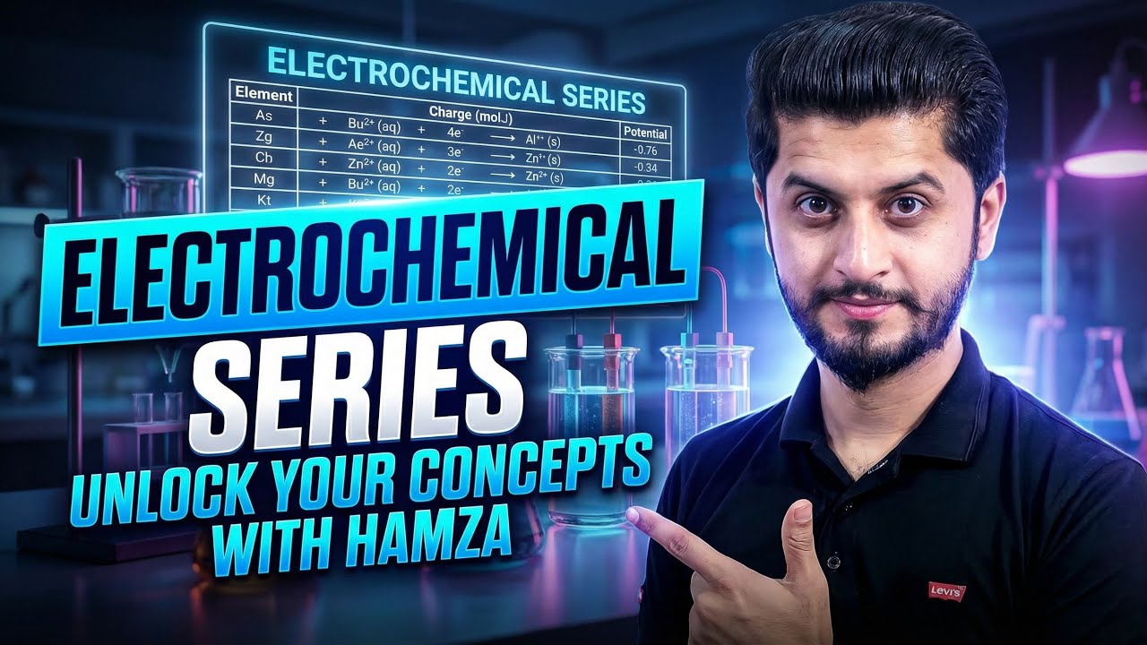 Electrochemical series |Electrochemistry | unlock yours concepts  with Hamza