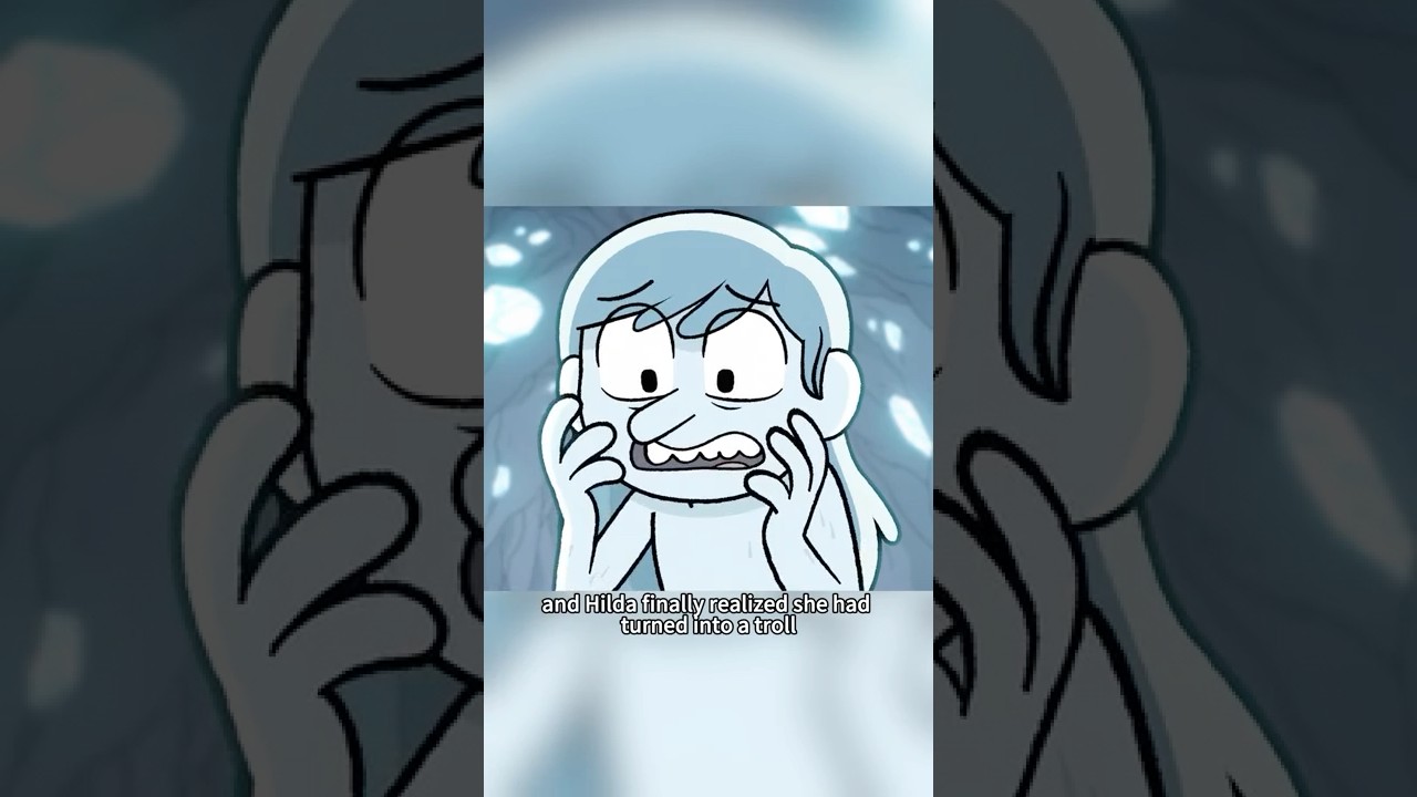 The little girl actually turned into a troll#animation #cartoon #shorts #hilda