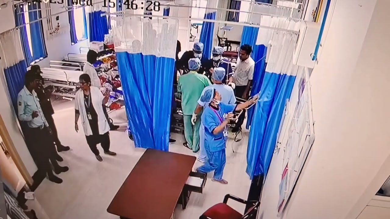 Real Incident Cctv video Code blue 🔵 🏥  mp birla hospital satna All Team #hospital 