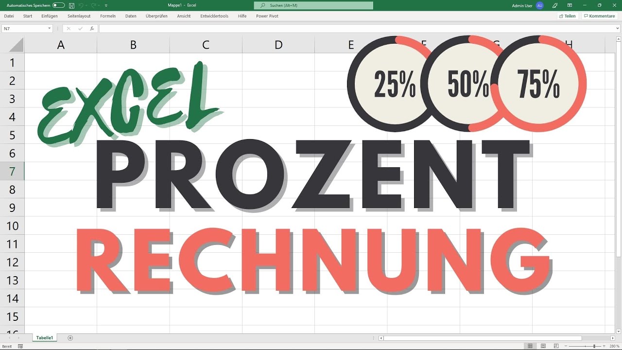 Prozentrechnen in Excel - Prozentrechnung einfach erklärt [MWST, Formel, Prozent ausrechnen]