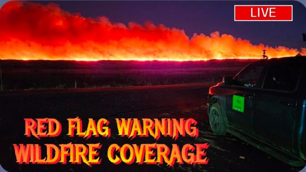 🔴Storm Chasers Live🔴 Chasing the Cabin Creek Fire Warning in LeFors, Texas 3/9/2025!