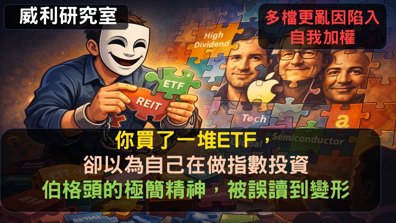 S24EP56|你買了一堆ETF還以為自己在指數投資？伯格頭極簡精神被誤讀到變形