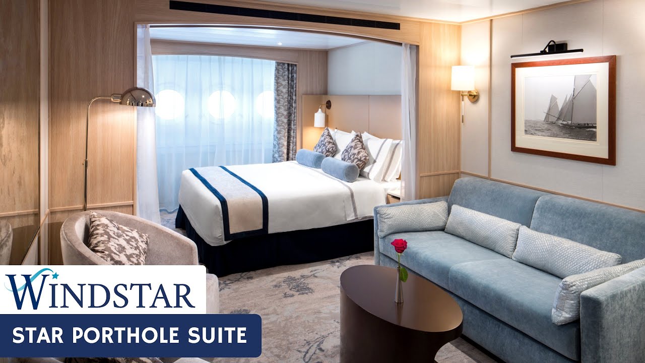 Windstar Star Breeze | Star Porthole Suite Tour & Review 4K | Windstar Cruises