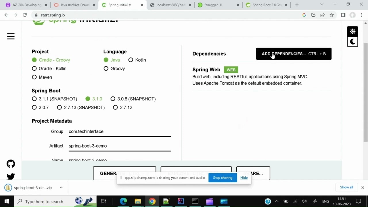 Spring boot 3 demo App with Swagger Open API #springboot3.0 #springboot #swaggerui #openapi #swagger