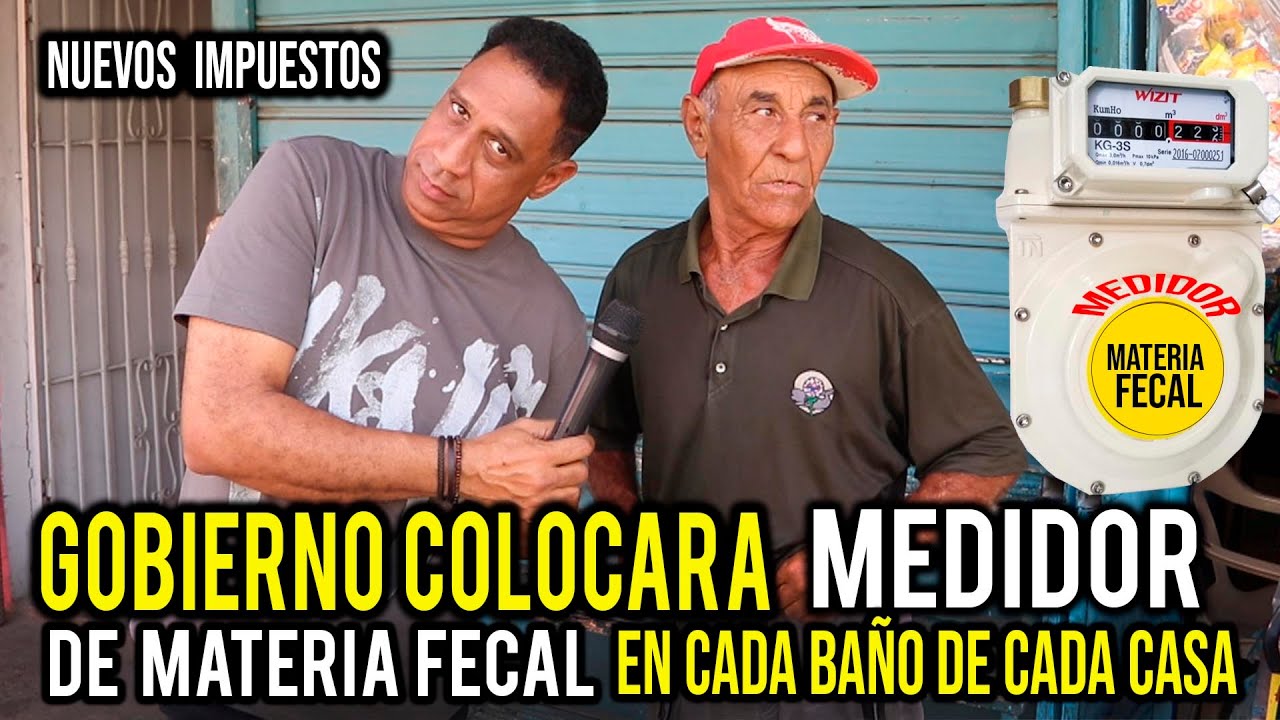 MEDIDOR DE MATERIA FECAL EN CADA BAÑO DE CADA CASA DOMINICANA