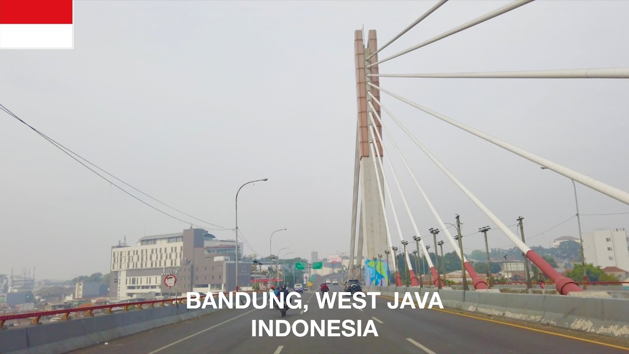 Bandung Street View in Indonesia [4K] Motovlog Suasana Jalan Suci - Pasupati - Pasteur di Bandung