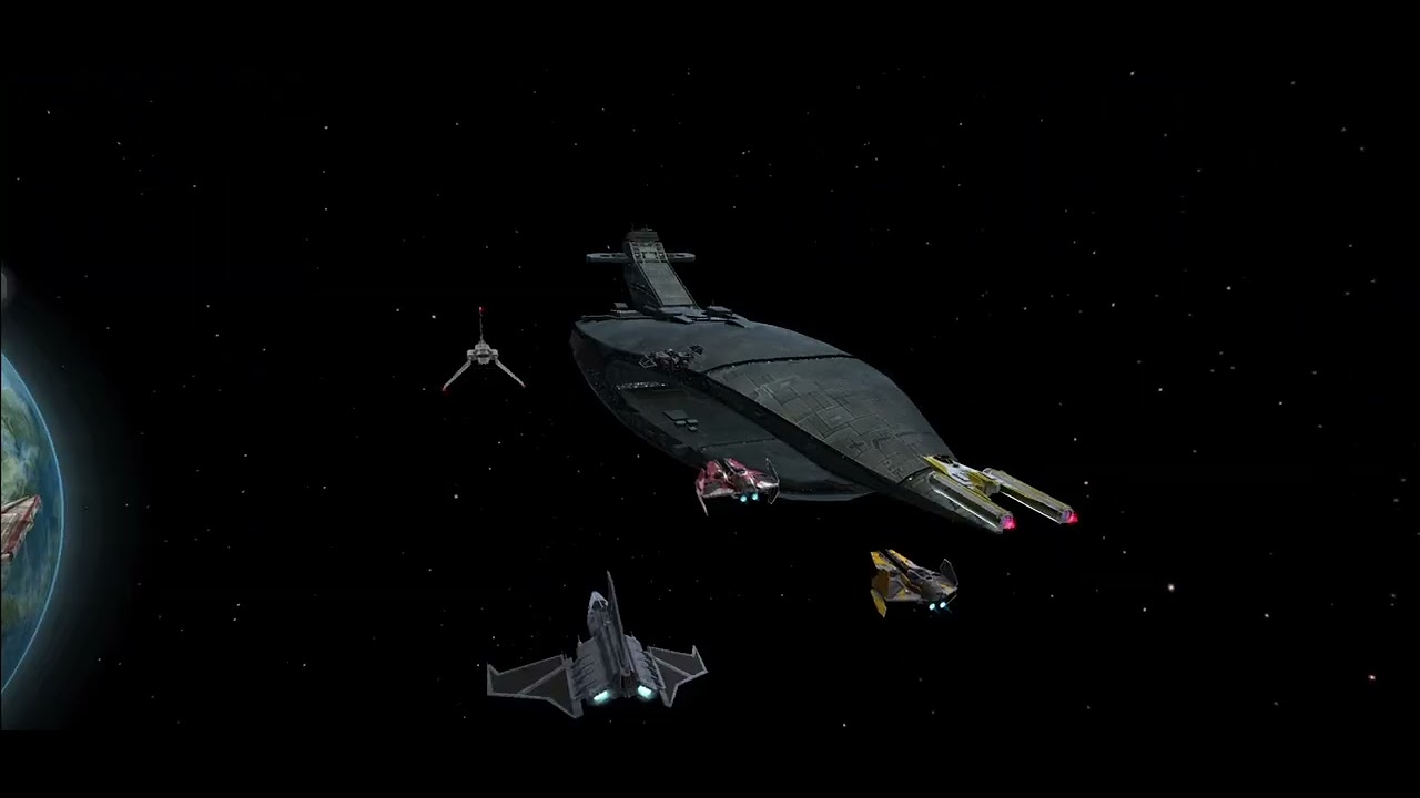 SWGOH Nego with Marauder 6* vs Leviathan 7* (Sith fighter starting) Fleet Arena testing