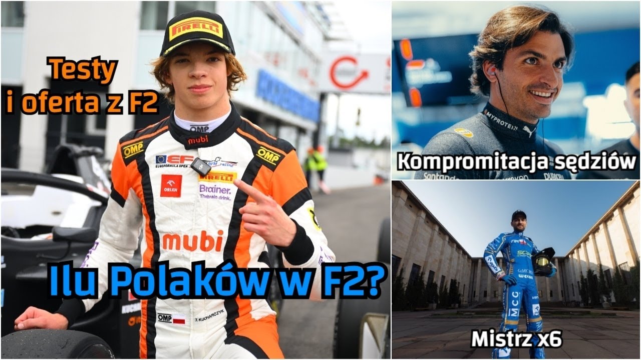 Kucharczyk testował 2, jest oferta. Ilu naszych na zapleczu F1? Sainz wygrywa z sędziami #F1