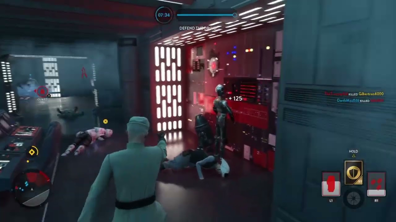 Star Wars Battlefront 1- Using the Barrage on Death Star