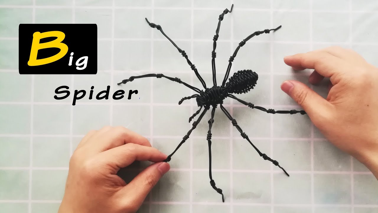 How to make a big spider  ✔ DIY tutorial ✔