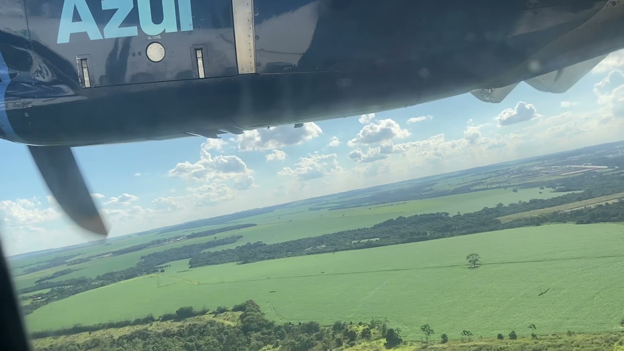 Táxi e decolagem de Atr 72.600 em Rio verde-Go